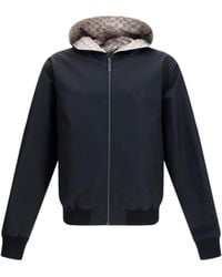 Gucci - Jacket Reversible Zip Cotton - Lyst