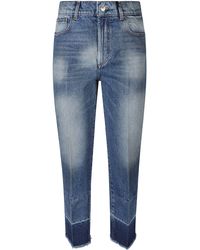 N°21 - Straight Buttoned Jeans - Lyst