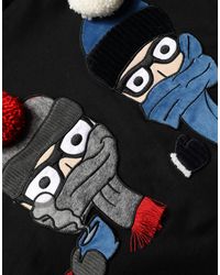 Dolce & Gabbana - #dgfamily Black Cotton Hooded Men Sweatshirt Sweater - Lyst