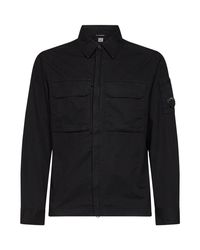 C.P. Company - Organic Cotton Gabardine Lens Overshirt - Lyst