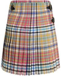 Vivienne Westwood - Mini Kilt Heather Check Wool (Ovis Aries) Skirt - Lyst
