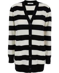 Max Mara - And Wool Cardigan With Embroidery Virgin Tops - Lyst