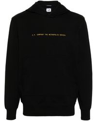 C.P. Company - Printed Cotton Hoodie - Lyst