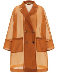 Herno - See-Through Coat - Lyst