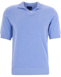 Paul & Shark - Light Open Collar Polo Shirt - Lyst