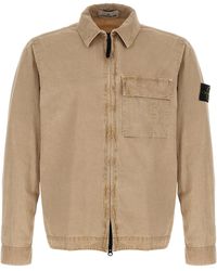 Stone Island - Cotton Blouse - Lyst