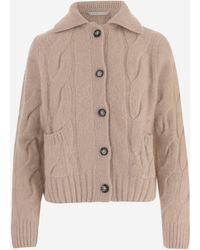 Allude - Cardigan Cashmere And Silk - Lyst