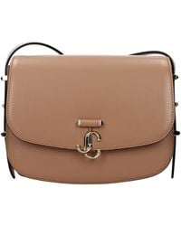 Jimmy Choo - Crossbody Bags Leather/Biscuit - Lyst