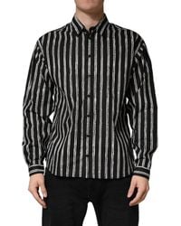 Dolce & Gabbana - Stripes Cotton Formal Dress Shirt - Lyst