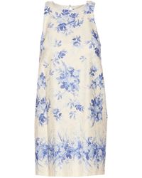 Twin Set - Short Dress With Flower Print - Lyst
