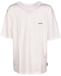 Michael Kors - Logo Round Neck T-Shirt - Lyst