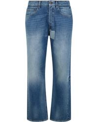 Maison Margiela - Denim Pants Light Cotton Regular & Straight-Leg Jeans - Lyst