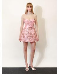 retroféte - Novalie Mini Dress With Satin Belt - Lyst