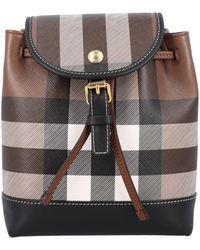 Burberry - Check Micro Backpack - Lyst