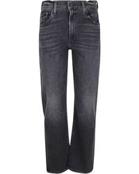 Mother - The Ditcher Zip Ankle Jeans - Lyst