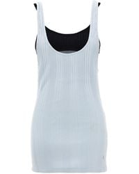 The Attico - Logo-Ribbed Cotton Tank Top - Lyst
