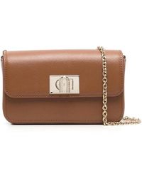 Furla - Logo-Plaque Satchel Bag - Lyst