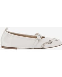 Sartore - Ballerina Flats Nappa & Python - Lyst