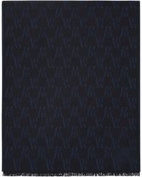 Moorer - Dark Scarf With An Elegant Refined Pattern - Lyst