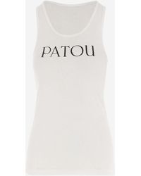 Patou - Tank Top With Logo - Lyst