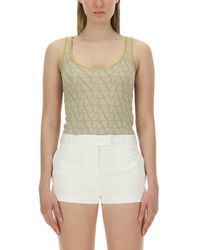Valentino - Lurex Top - Lyst