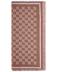 Gucci - Gg Wool Blend Scarf - Lyst