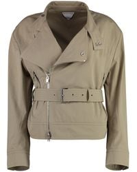 Bottega Veneta - Jacket Zipped Cotton Polyamide - Lyst