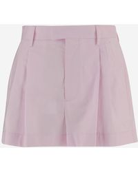 ARMARIUM - Cotton Shorts With Belt Loops - Lyst