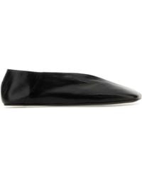 Jil Sander - Leather Ballet Flats - Lyst