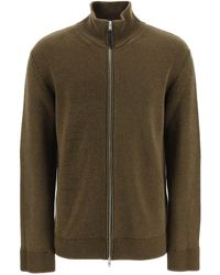 Maison Margiela - Full Zip Cardigan In Wool And Cotton - Lyst