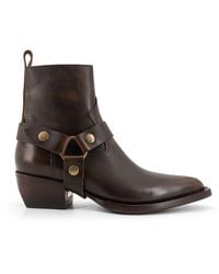 Golden Goose - Debbie Distressed Leather Boots - Lyst