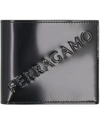 Ferragamo - Leather Flap-over Wallet - Lyst
