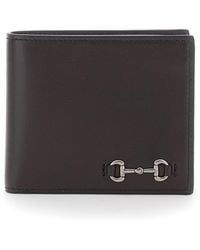 Gucci - Bi-Fold Wallet With Horsebit Leather Calf - Lyst