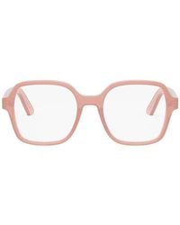 Dior - Eyeglasses Square Full Rim, Shiny Frame And Clear Demo Lens Midnightos1I3900 - Lyst