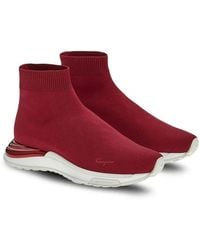 Ferragamo - Ninette Knit Sock Sneaker - Lyst