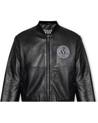 Versace jeans couture leather on sale jacket