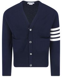 Thom Browne - Cashmere Cardigan With V-Neckline - Lyst
