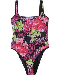 Versace Reversible One-piece Swimsuit - Pink