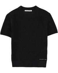 T By Alexander Wang - T-Shirt With Logo Wool T-Shirts - Lyst