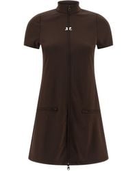 Courreges - Interlock Tracksuit Mini Dress - Lyst