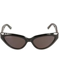 Balenciaga - Bb Plaque Cat Eye Frame Glasses - Lyst