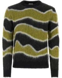 PT01 - Embroidered Mohair Blend Sweater - Lyst