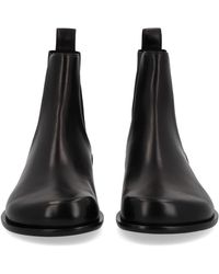 Fendi - Boots Chelsea Squared Ff Lamb Leather - Lyst