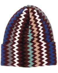 Missoni - Knitted Beanie Wool Blend Acrylic Hat - Lyst