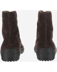 Tod's - Ankle Boots Suede Calfskin - Lyst
