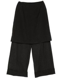 Viktoria Chan - Zip-Fatening Palazzo Pants - Lyst