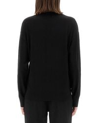 Moschino - Jersey With Logo Virgin Wool Jumpers - Lyst