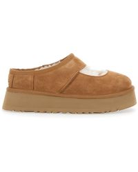 UGG - Suede Mules With Cut-Out Detail Sheep Leather - Lyst