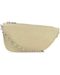 Burberry - Pastel Leather Micro Shield Crossbody Bag - Lyst