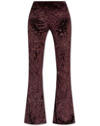 Etro - Trousers With A Velvet Pattern - Lyst